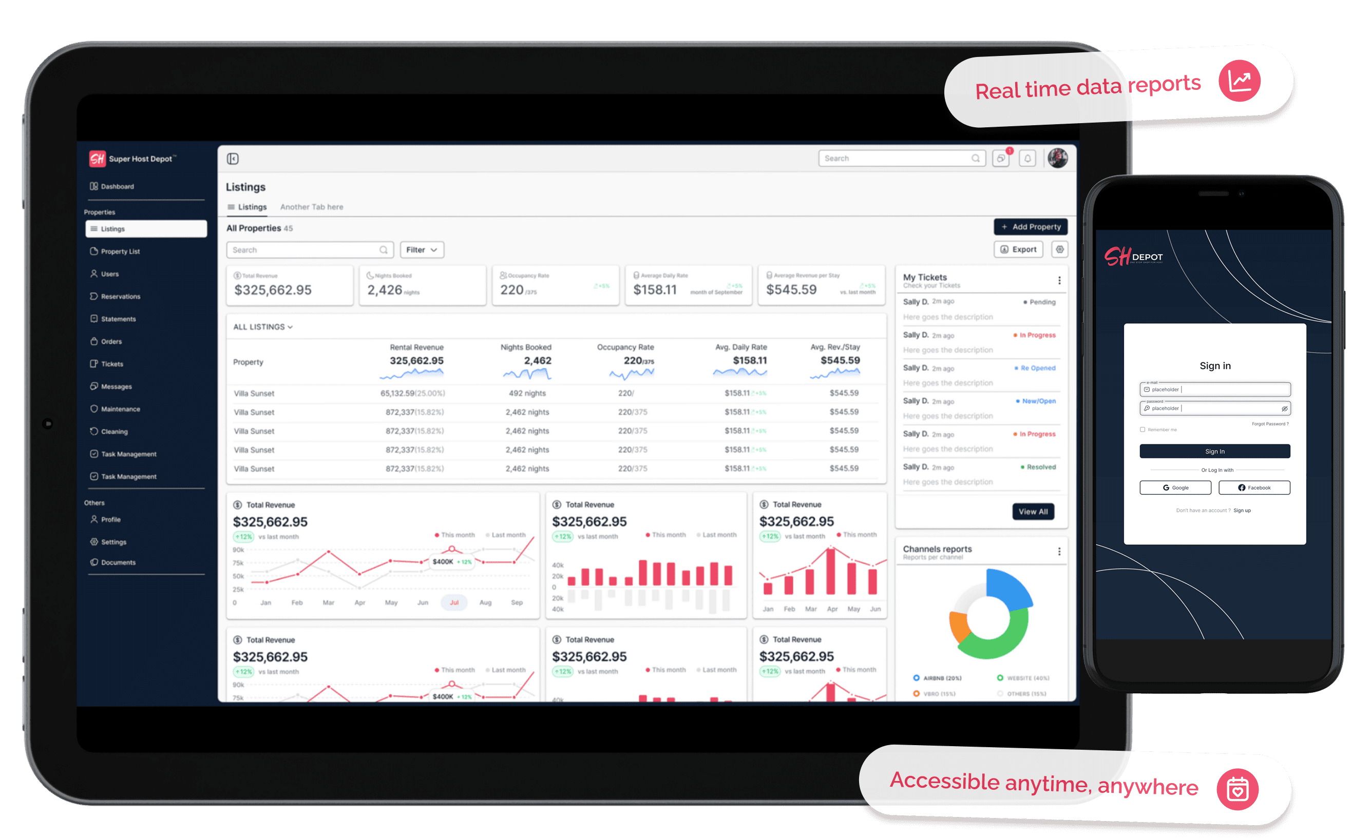 Host desk interface