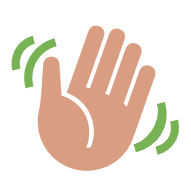 Waving hand